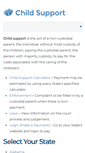 Mobile Screenshot of child-support.com
